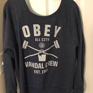 Obey Navy Sweatshirt